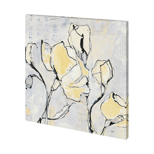 Mercana - Again II with Yellow by Mercana Studio a Hand Embellished Textured Canvas - 101265-S view 1
