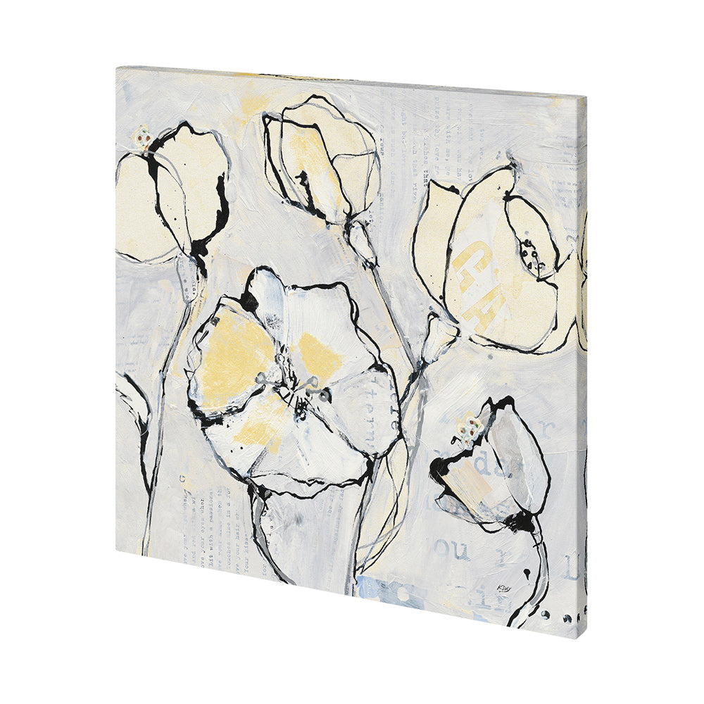 Mercana - Again III with Yellow by Mercana Studio a Hand Embellished Textured Canvas - 101266-S view 1