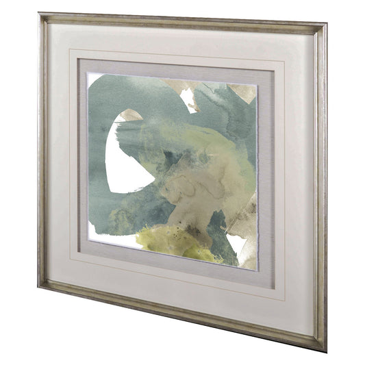 Mercana - Agate Gesture I by June Vess a Hand Embellished Textured Framed Art Print Matted under Glass - 10511 view 1