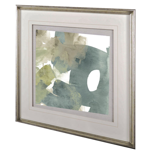 Mercana - Agate Gesture II by June Vess a Hand Embellished Textured Framed Art Print Matted under Glass - 10512 view 1