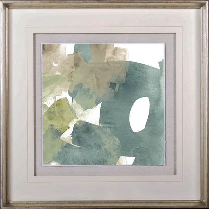 Mercana - Agate Gesture II by June Vess a Hand Embellished Textured Framed Art Print Matted under Glass - 10512 view 2