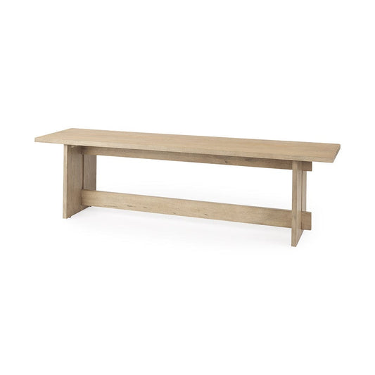 Mercana - Aida 18H Light Brown Wood Dining Bench - 69196 view 1