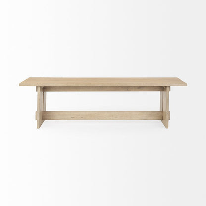 Mercana - Aida 18H Light Brown Wood Dining Bench - 69196 view 2