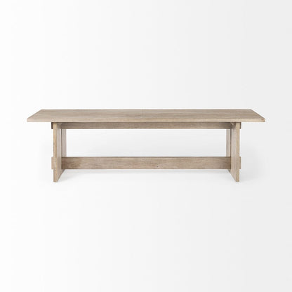 Mercana - Aida 18H Light Gray Wood Dining Bench - 69195 view 2