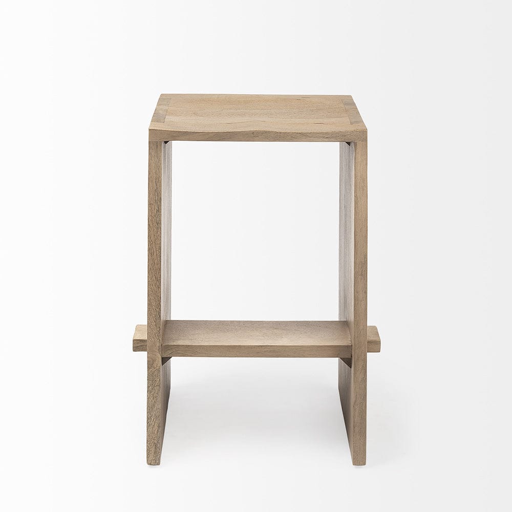 Mercana - Aida 26" Seat Height Light Brown Wood Counter Stool - 69193 view 2