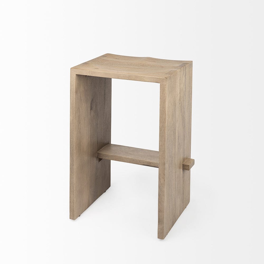 Mercana - Aida 26" Seat Height Light Brown Wood Counter Stool - 69193 view 5