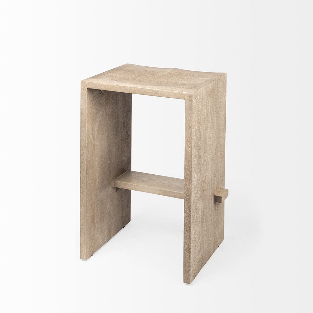 Mercana - Aida 26" Seat Height Light Gray Wood Counter Stool - 69192 view 5
