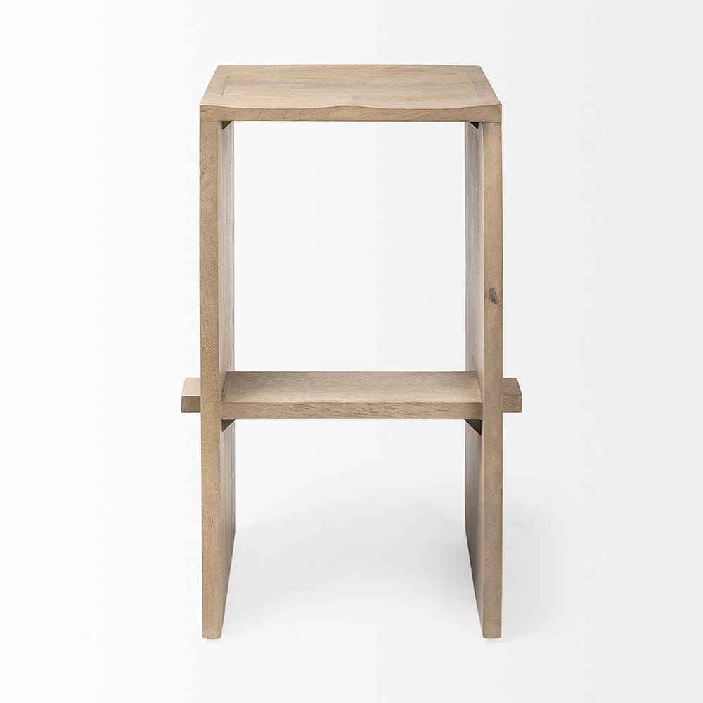 Mercana - Aida 30" Seat Height Light Brown Wood Bar Stool - 69191 view 2