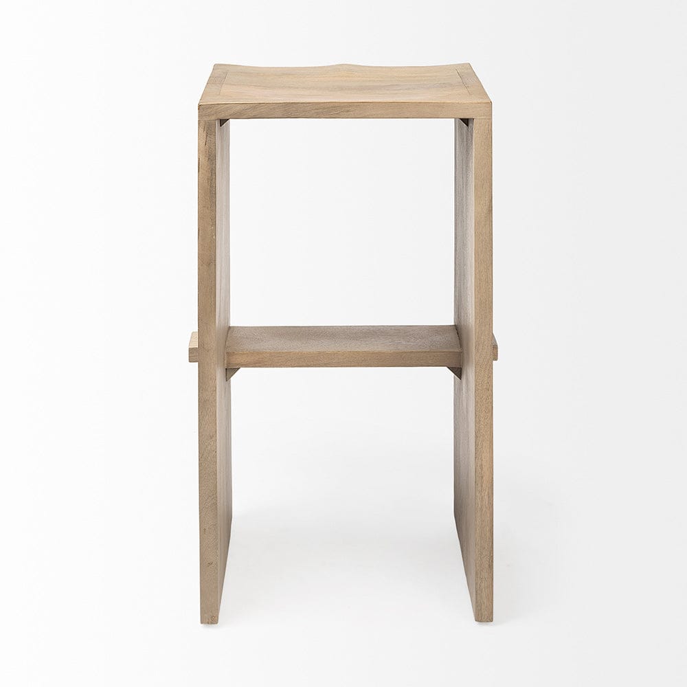 Mercana - Aida 30" Seat Height Light Brown Wood Bar Stool - 69191 view 4