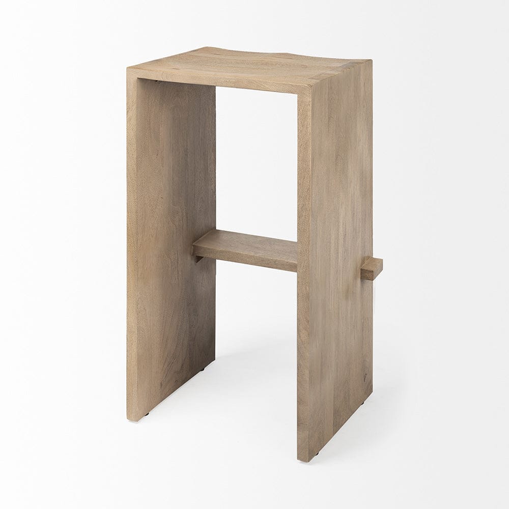 Mercana - Aida 30" Seat Height Light Brown Wood Bar Stool - 69191 view 5