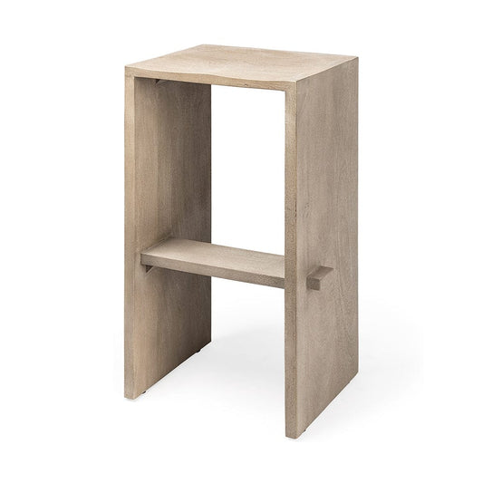 Mercana - Aida 30" Seat Height Light Gray Wood Bar Stool - 69190 view 1