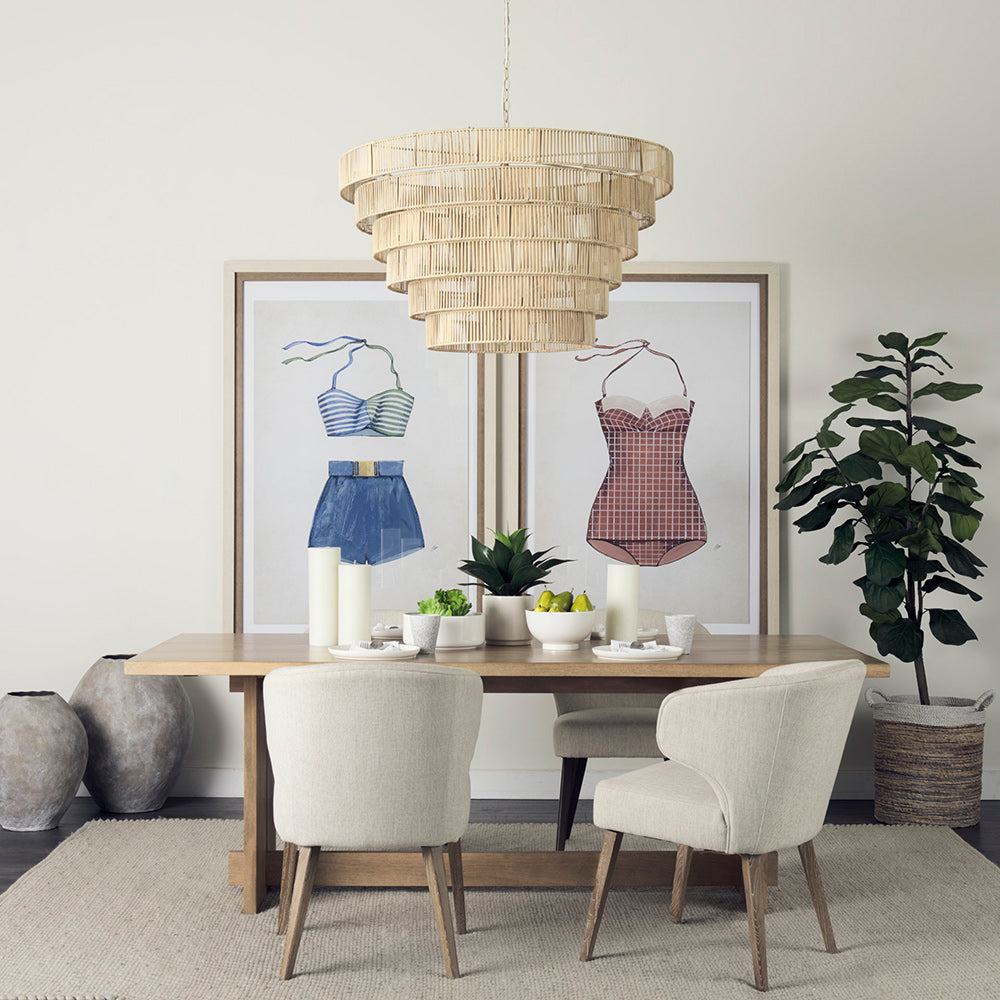 Mercana - Aida 84L Light Brown Wood Dining Table - 69200 view 10