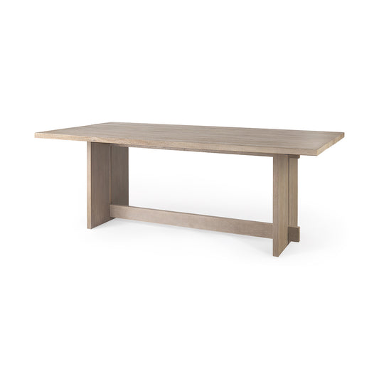 Mercana - Aida 84L Light Gray Wood Dining Table - 69199 view 1