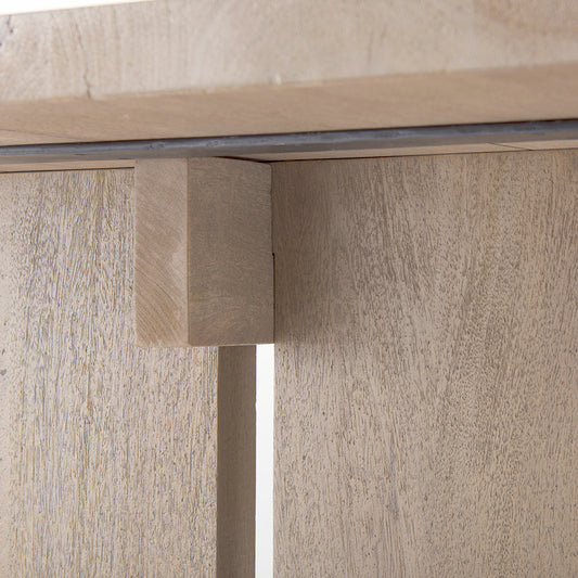 Mercana - Aida 84L Light Gray Wood Dining Table - 69199 view 2