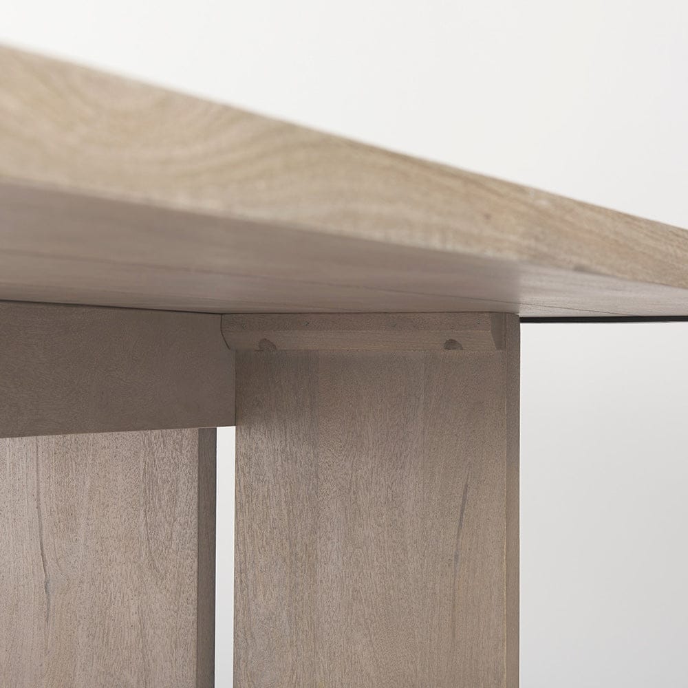 Mercana - Aida 84L Light Gray Wood Dining Table - 69199 view 4