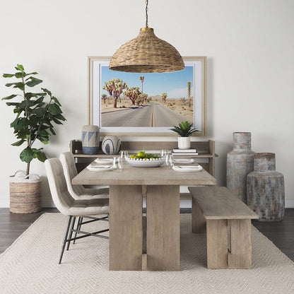 Mercana - Aida Light Gray Wood Console Table - 69197_CLOSEOUT view 9