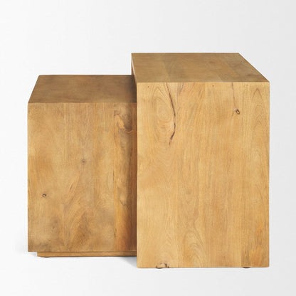 Mercana - Alanna 22.0L x 15.0W x 22.0H Brown Wood Nesting Accent Tables (Set of 2) - 69944 view 4