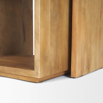 Mercana - Alanna 22.0L x 15.0W x 22.0H Brown Wood Nesting Accent Tables (Set of 2) - 69944 view 11