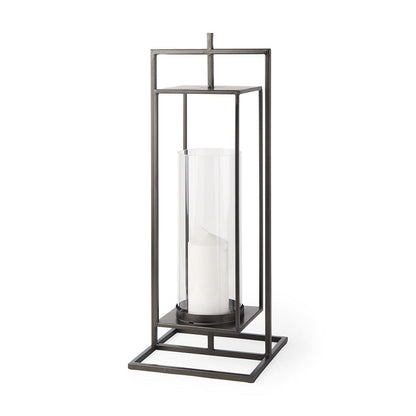 Mercana - Albus I Large Black Metal Rectangular Table Candle Holder - 68438 view 1