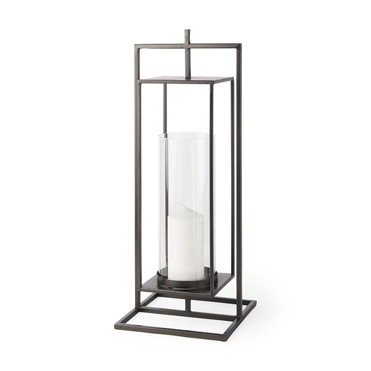 Mercana - Albus I Large Black Metal Rectangular Table Candle Holder - 68438 view 1
