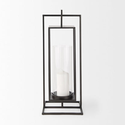 Mercana - Albus I Large Black Metal Rectangular Table Candle Holder - 68438 view 3