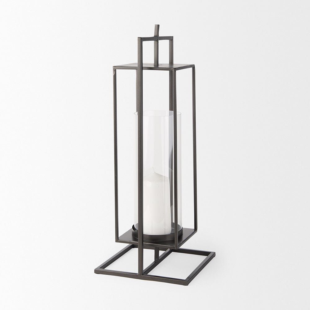 Mercana - Albus I Large Black Metal Rectangular Table Candle Holder - 68438 view 5