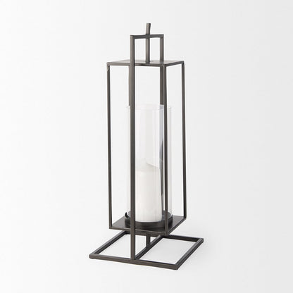 Mercana - Albus I Large Black Metal Rectangular Table Candle Holder - 68438 view 5