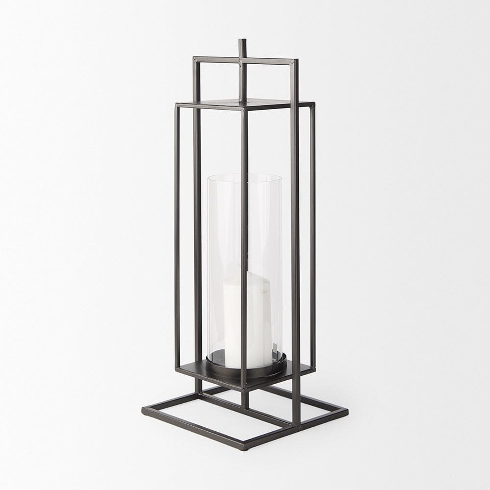Mercana - Albus I Large Black Metal Rectangular Table Candle Holder - 68438 view 6