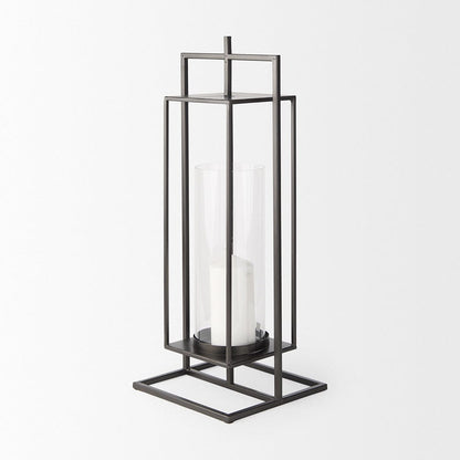 Mercana - Albus I Large Black Metal Rectangular Table Candle Holder - 68438 view 6