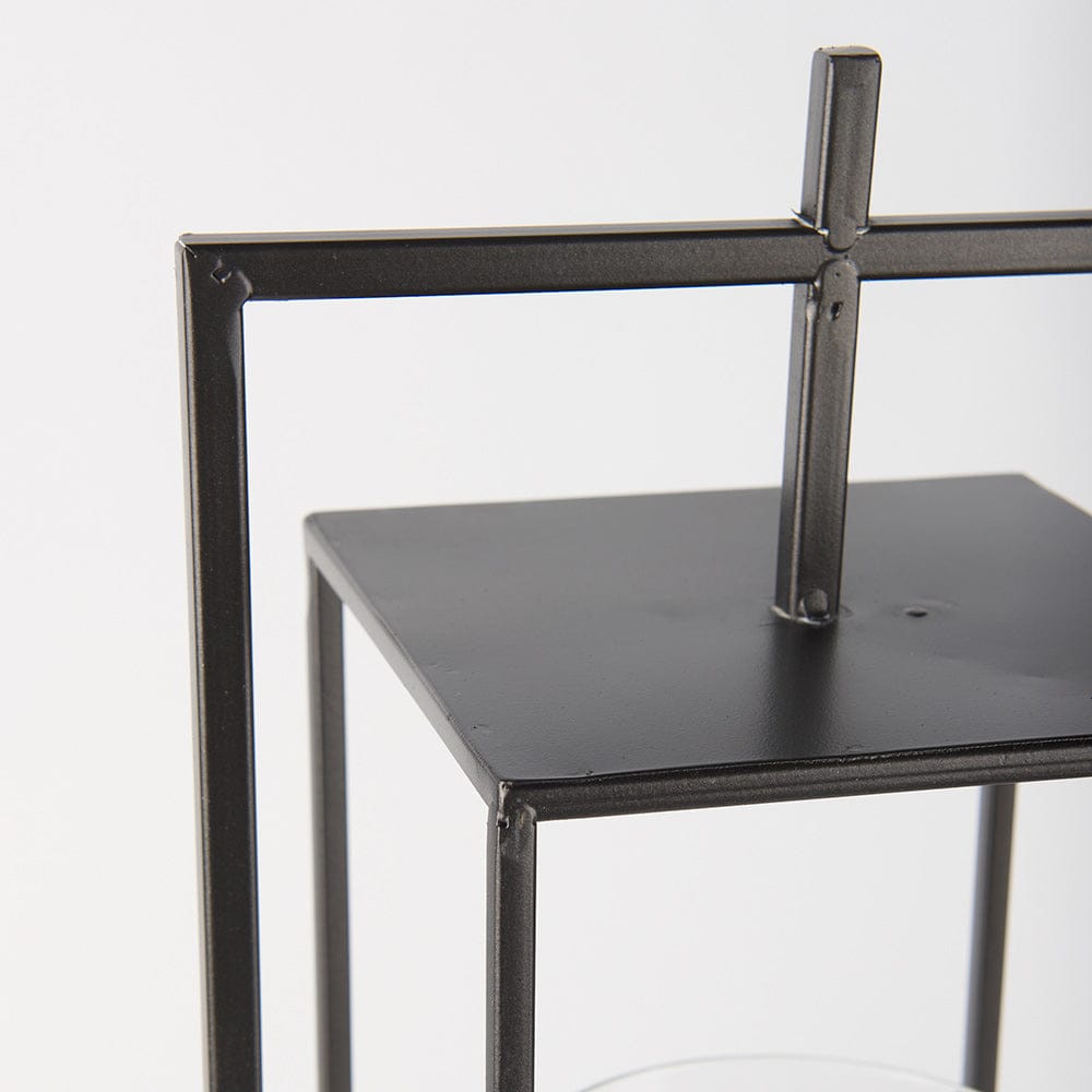 Mercana - Albus I Large Black Metal Rectangular Table Candle Holder - 68438 view 8