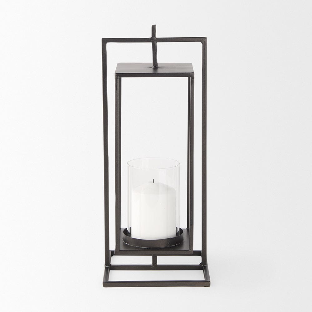 Mercana - Albus II Small Black Metal Rectangular Table Candle Holder - 68439 view 3