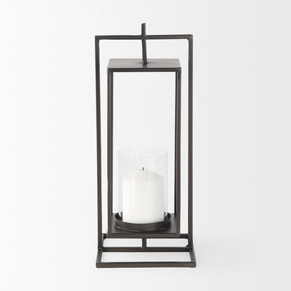 Mercana - Albus II Small Black Metal Rectangular Table Candle Holder - 68439 view 3