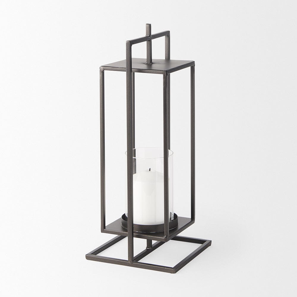 Mercana - Albus II Small Black Metal Rectangular Table Candle Holder - 68439 view 4