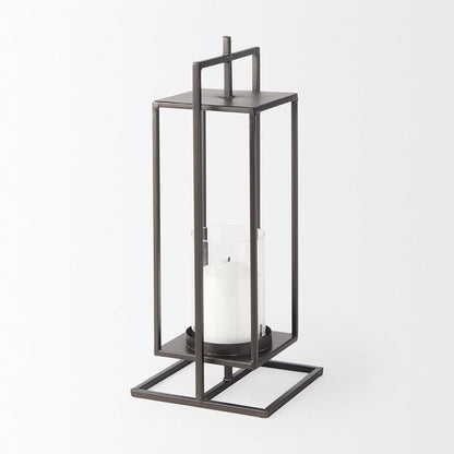 Mercana - Albus II Small Black Metal Rectangular Table Candle Holder - 68439 view 4