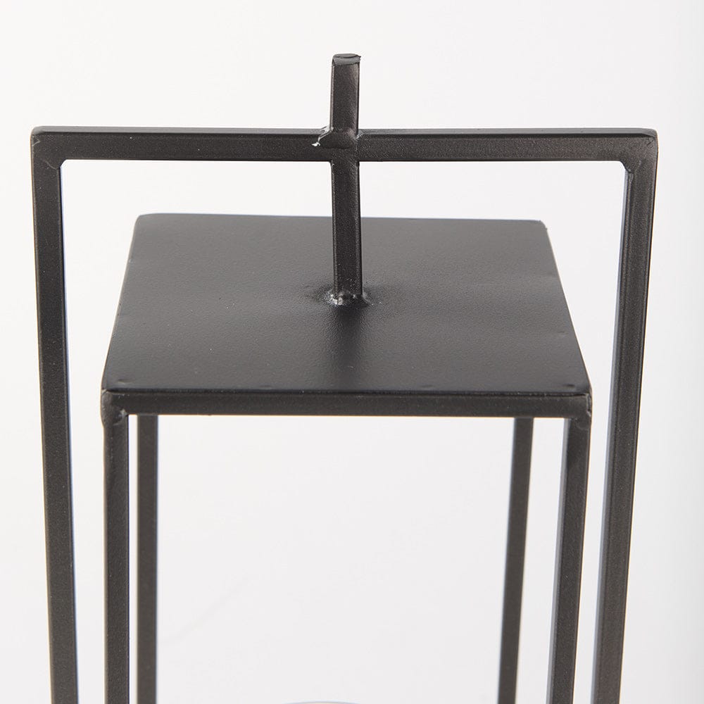 Mercana - Albus II Small Black Metal Rectangular Table Candle Holder - 68439 view 6