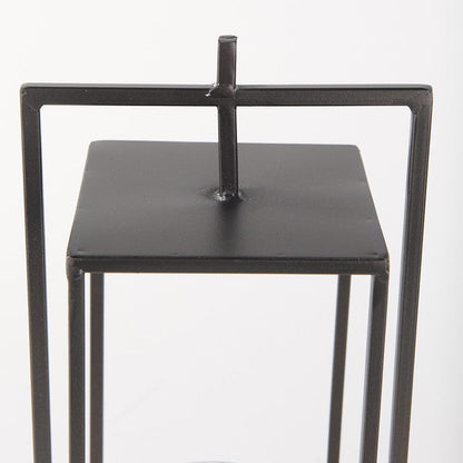 Mercana - Albus II Small Black Metal Rectangular Table Candle Holder - 68439 view 6