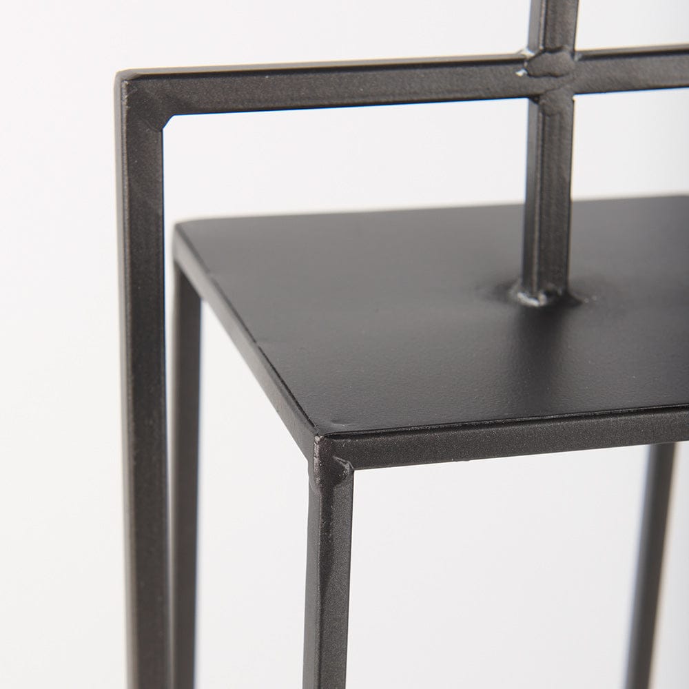 Mercana - Albus II Small Black Metal Rectangular Table Candle Holder - 68439 view 7
