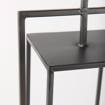 Mercana - Albus II Small Black Metal Rectangular Table Candle Holder - 68439 view 7