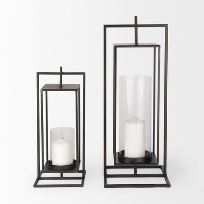 Mercana - Albus II Small Black Metal Rectangular Table Candle Holder - 68439 view 10
