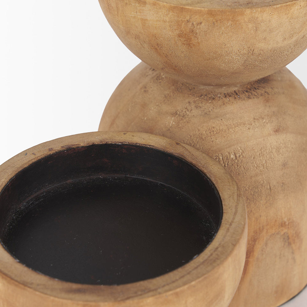 Mercana - Aleena Wooden Candle Holder (Set of 2) - 70543 view 4