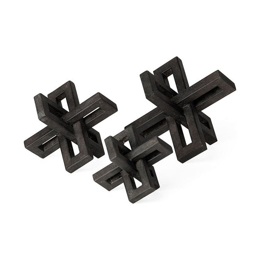 Mercana - Aleph Black Metal Small Medium & Large Jacks (Set of 3) - 68962 view 1