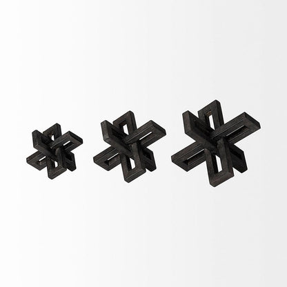 Mercana - Aleph Black Metal Small Medium & Large Jacks (Set of 3) - 68962 view 2