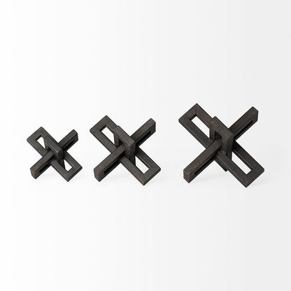 Mercana - Aleph Black Metal Small Medium & Large Jacks (Set of 3) - 68962 view 3