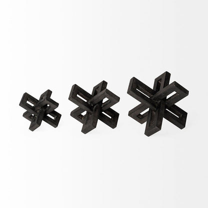 Mercana - Aleph Black Metal Small Medium & Large Jacks (Set of 3) - 68962 view 4