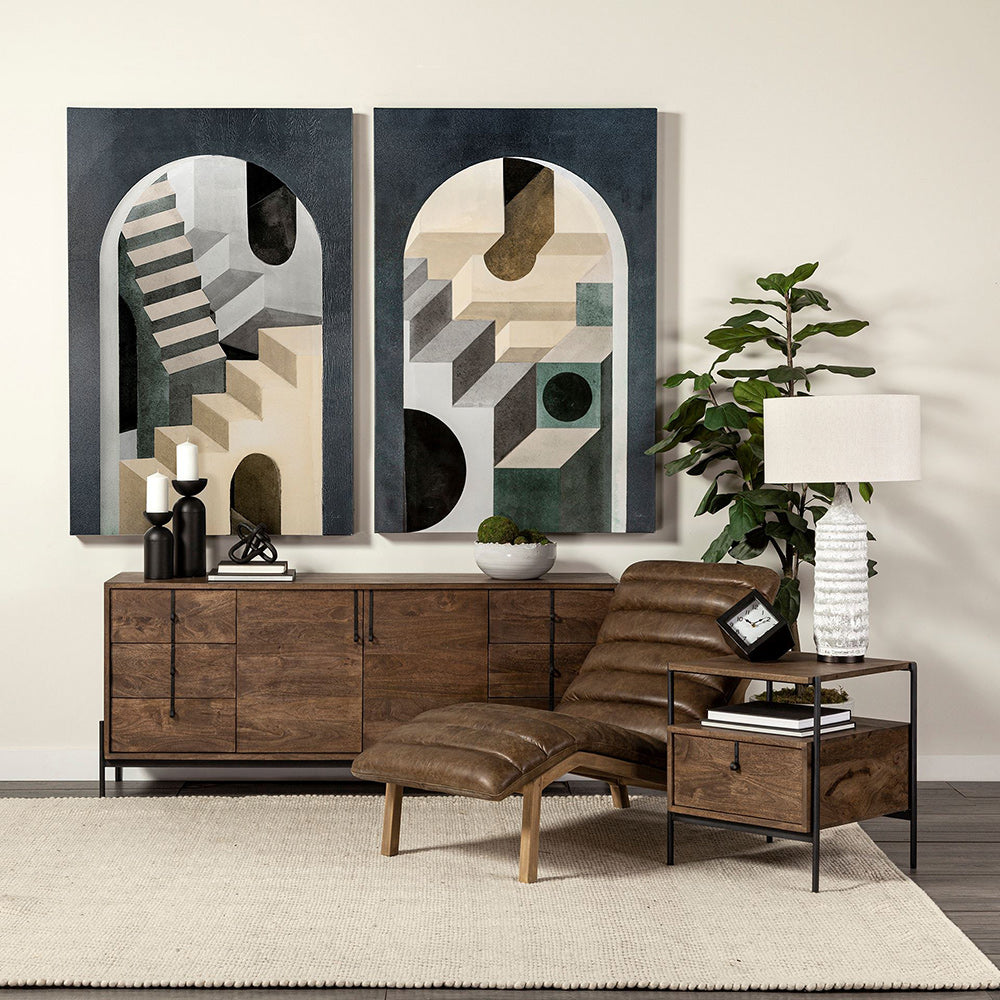 Mercana - Alex Large Black Metal Cylindrical Table Candle Holder - 68947 view 2