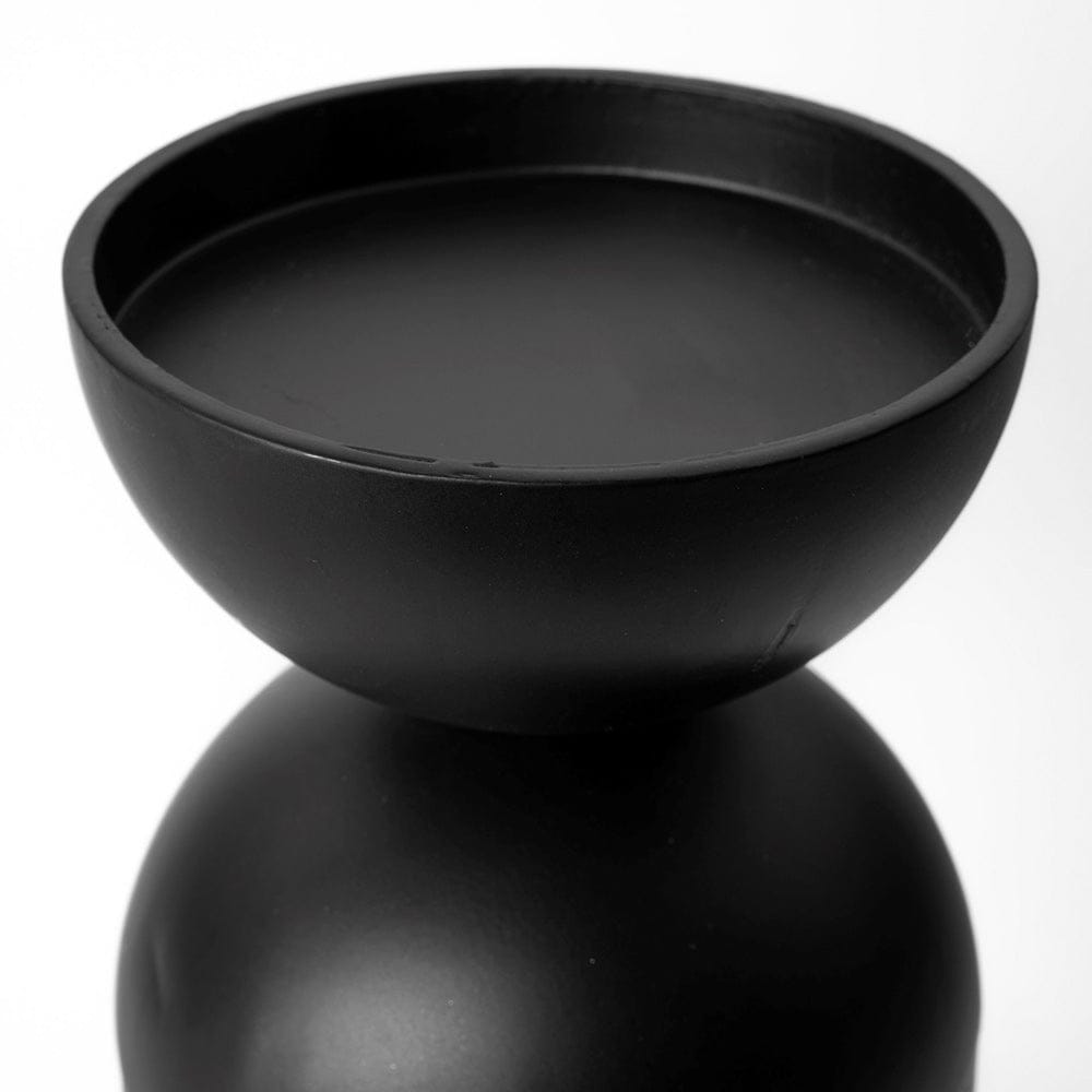 Mercana - Alex Small Black Metal Cylindrical Table Candle Holder - 68946 view 7