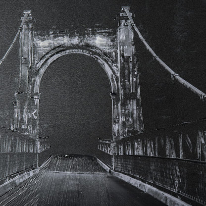 Mercana - Alexandra Bridge by Chad Mackay a Hand Embellished Textured Framed Art Print Matted under Glass - 14877 view 6