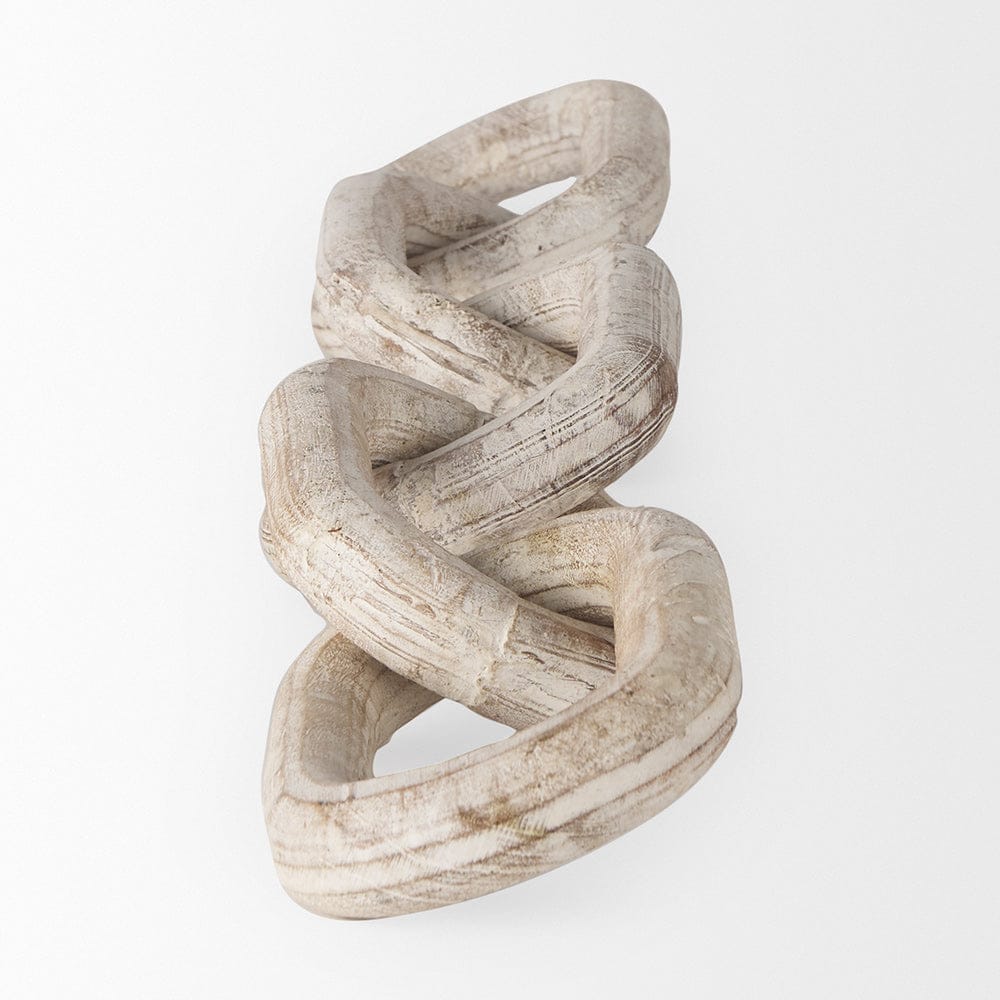 Mercana - Alix 29.0L x 5.0W x 5.0H Beige Wooden Link Chain Decorative Object - 69571 view 4