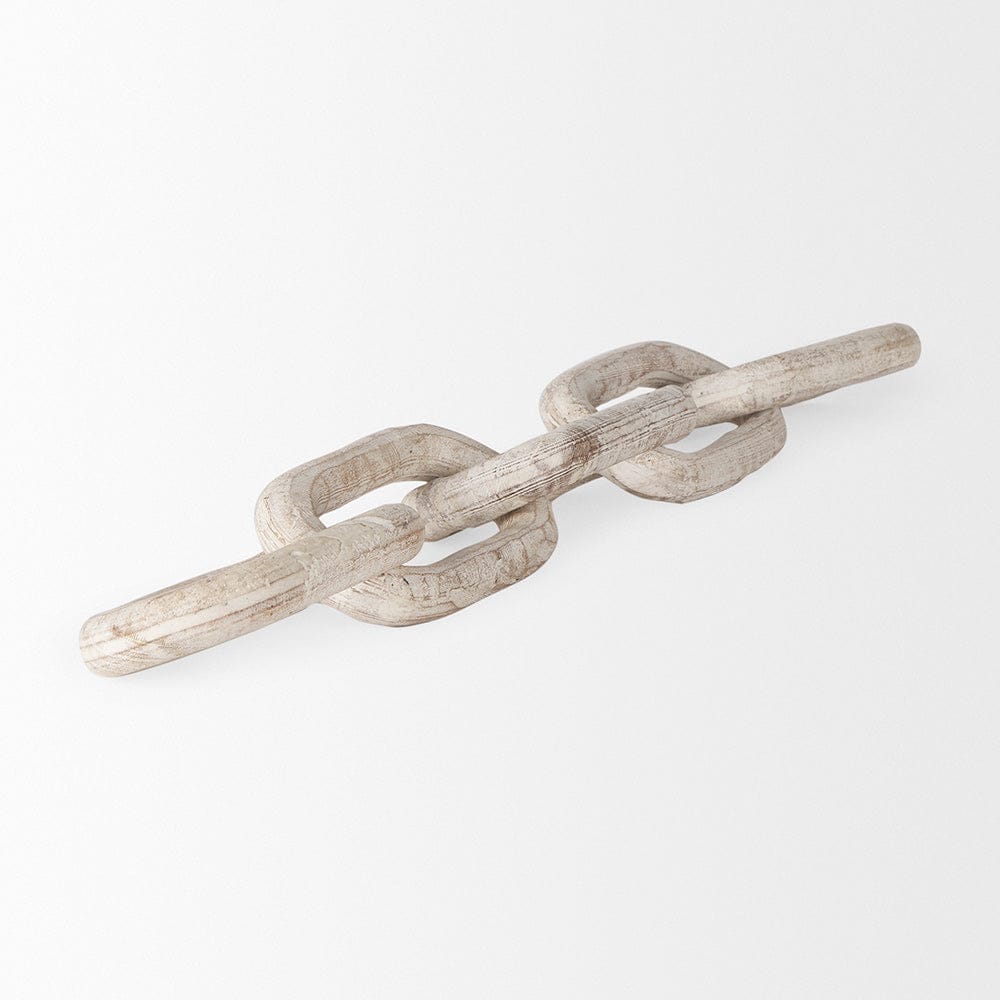 Mercana - Alix 29.0L x 5.0W x 5.0H Beige Wooden Link Chain Decorative Object - 69571 view 5