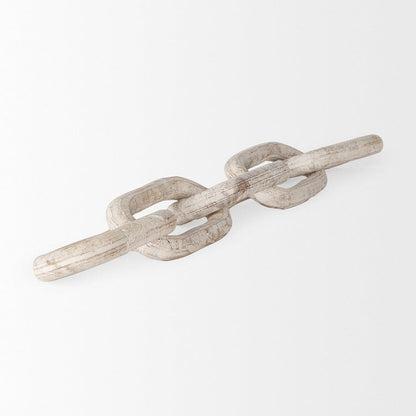 Mercana - Alix 29.0L x 5.0W x 5.0H Beige Wooden Link Chain Decorative Object - 69571 view 5